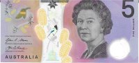 Billetes - Oceania - Australia - 62a - S/C - 2016 - 5 Dolares - num ref:34927