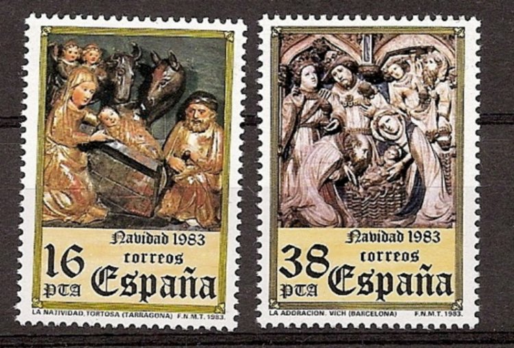 Sellos - Países - España - 2º Cent. (Series Completas) - Juan Carlos I - 1983 - 2729/30 - ** - Click en la imagen para cerrar