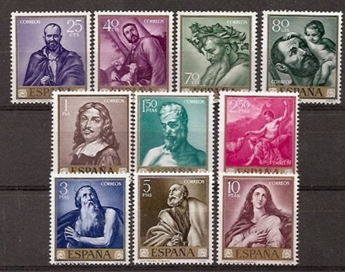 Sellos - Países - España - 2º Cent. (Series Completas) - Estado Español - 1963 - 1498/1507 - ** - Click en la imagen para cerrar