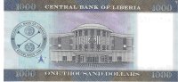 Billetes - Africa - Liberia - 43 - SC - 2022 - 1000 dolares - Num.ref: AA0089972