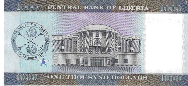 Billetes - Africa - Liberia - 43 - SC - 2022 - 1000 dolares - Num.ref: AA0089972 - Click en la imagen para cerrar