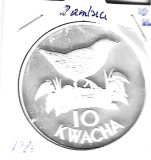 Monedas - Africa - Zambia - 25 - 1986 - 10 kwacha - plata
