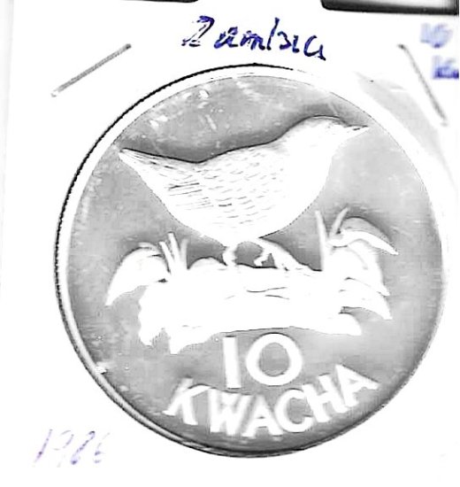 Monedas - Africa - Zambia - 25 - 1986 - 10 kwacha - plata - Click en la imagen para cerrar
