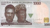 Billetes - Africa - Nigeria - 36 - MBC - 2011 - 1000 naira - Num.ref: 540241