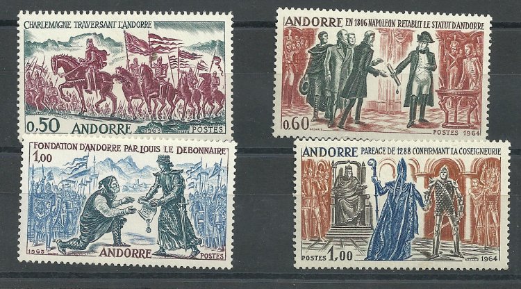 Andorra - Correo Francés - Series completas - ** - 1963 - 187/90 - Click en la imagen para cerrar