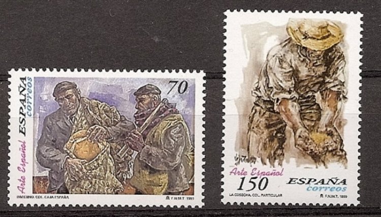 Sellos - Países - España - 2º Cent. (Series Completas) - Juan Carlos I - 1999 - 3656/57 - ** - Click en la imagen para cerrar