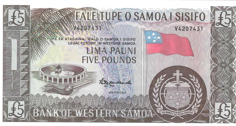 Billetes - Oceania - Samoa - CS15 - SC - 5 pound - Num.ref: V4207431 - Click en la imagen para cerrar