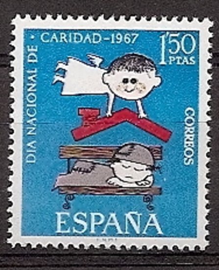 Sellos - Países - España - 2º Cent. (Series Completas) - Estado Español - 1967 - 1801 - ** - Click en la imagen para cerrar