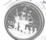 Monedas - America - Islas Virgenes - 115 - 1992 - 25 dolares - plata - PROOF