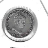 Monedas - EspaÃ±a - Isabel II (1833 - 1868) - 241 - 1847 - Real - plata - Madrid