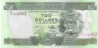 Billetes - Oceania - Islas Salomon - 18 - SC - 1997 - 2 dolares - Num.ref: 912962