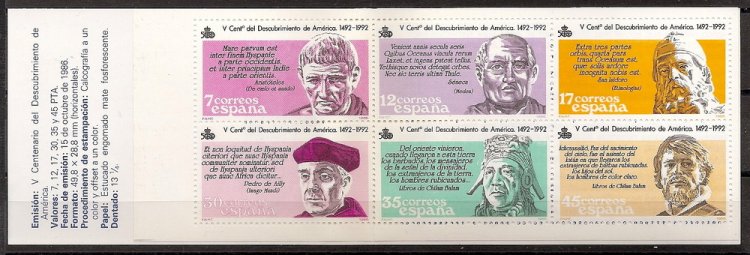 Sellos - Países - España - 2º Cent. (Series Completas) - Juan Carlos I - 1986 - 2860C - ** - Click en la imagen para cerrar