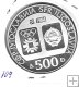 Monedas - Europa - Yugoslavia - 109 - 1984 - 500 dinara - plata