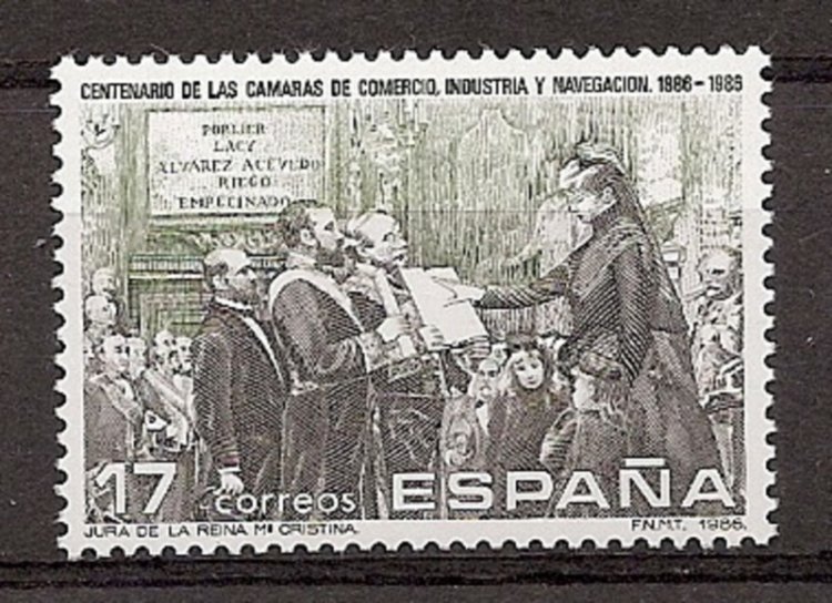 Sellos - Países - España - 2º Cent. (Series Completas) - Juan Carlos I - 1986 - 2845 - ** - Click en la imagen para cerrar