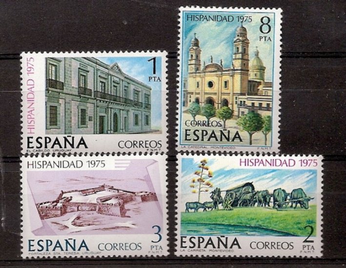 Sellos - Países - España - 2º Cent. (Series Completas) - Estado Español - 1975 - 2293/96 - ** - Click en la imagen para cerrar