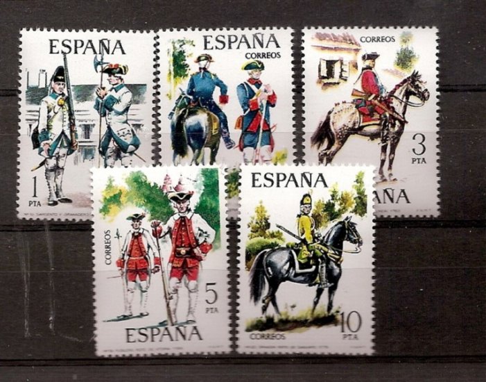 Sellos - Países - España - 2º Cent. (Series Completas) - Estado Español - 1975 - 2236/40 - ** - Click en la imagen para cerrar