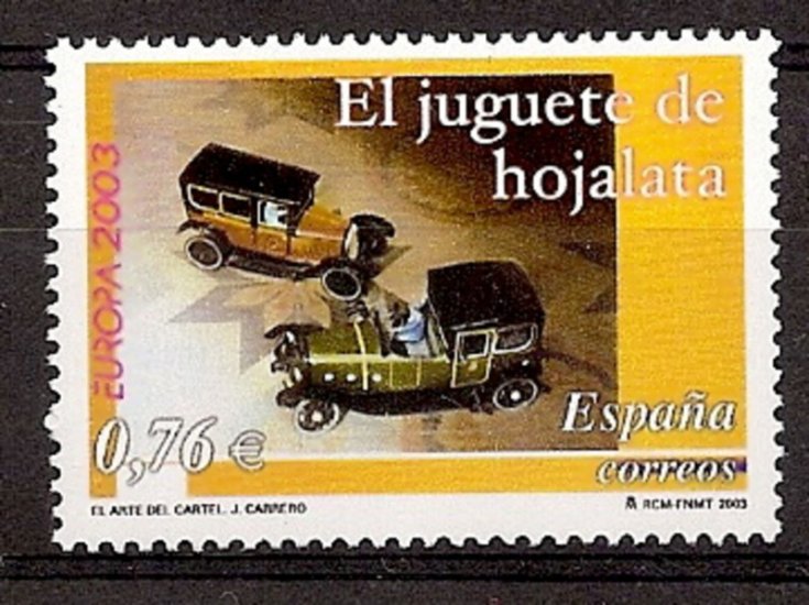 Sellos - Países - España - 2º Cent. (Series Completas) - Juan Carlos I - 2003 - 3982 - ** - Click en la imagen para cerrar