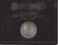 Monedas - Euros - 2€ - Vaticano - SC - 2023 - V Centenario della Norte del Perugino