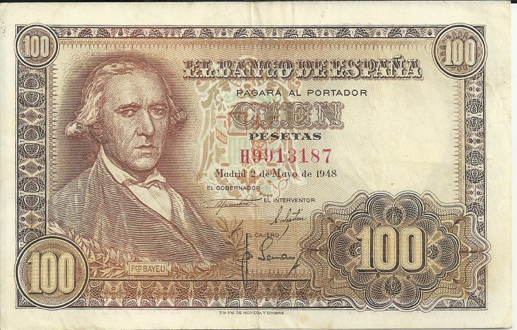 Billetes - España - Estado Español (1936 - 1975) - 100 ptas - 490 - mbc - 2/5/1948 - ref. 2/5/1948 - Click en la imagen para cerrar