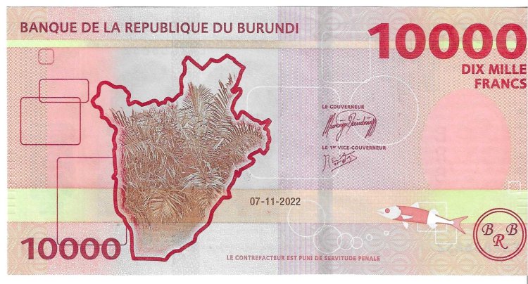 Billetes - Africa - Burundi - W59 - SC - 2022 - 10000 francs - Num.ref: EN2886652 - Click en la imagen para cerrar