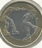 Monedas - Euros - 5€ - Finlandia - Año 2015 - Patinaje