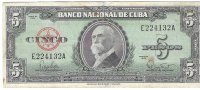 Billetes - America - Cuba - 91 - MBC - 1960 - 5 Pesos - Num.ref: B127869A