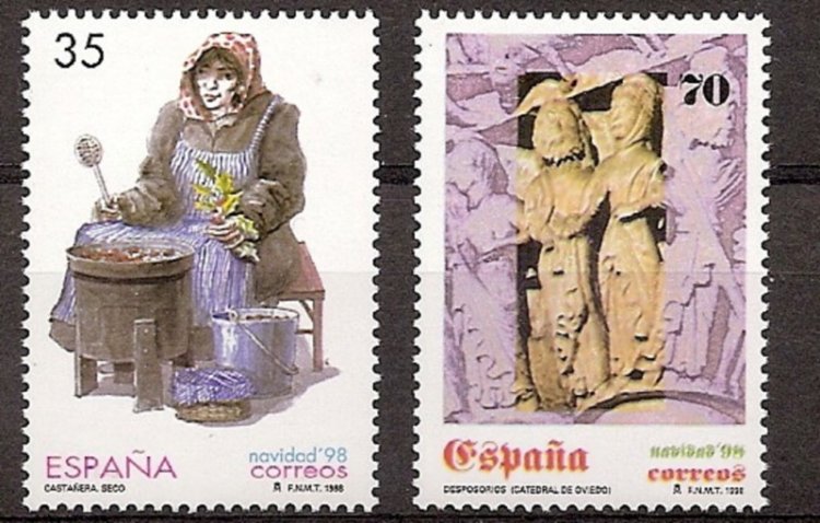 Sellos - Países - España - 2º Cent. (Series Completas) - Juan Carlos I - 1998 - 3596/97 - ** - Click en la imagen para cerrar