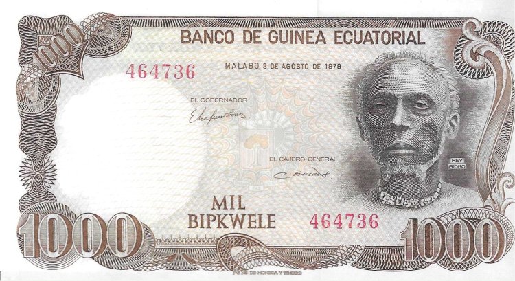 Billetes - Africa - Guinea ecuatorial - 16 - SC - 1979 - 1000 bipkwele - Num.ref: 464736 - Click en la imagen para cerrar
