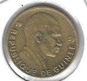 Monedas - Africa - Guinea - 1 - 1959 - 5 francos