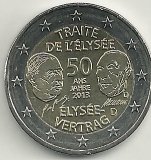 Monedas - Euros - 2€ - Alemania - SC - Año 2013 - Tratado franco-aleman