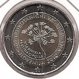 2€ - Eslovenia - SC - Año 2010 - Botánica