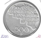 Monedas - Europa - Belgica - 161a - 1980 - 500 francos - plata