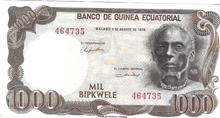 Billetes - Africa - Guinea ecuatorial - 16 - SC - 1979 - 1000 bipkwele - Num.ref: 464735 - Click en la imagen para cerrar