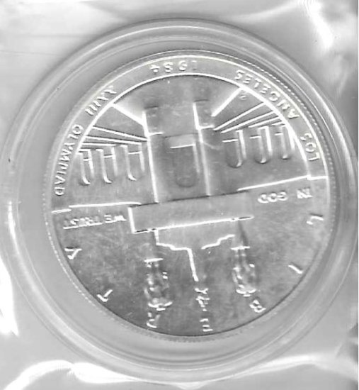 Monedas - America - Estados Unidos - 210 - 1984 - dolar - plata - Click en la imagen para cerrar