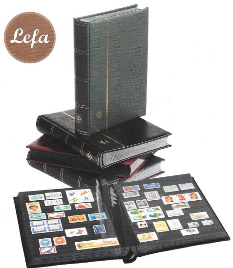 Material - Clasificador sellos con cajetin - Carton Negro con bandas transparentes - A4 - 64 paginas - Burdeos - Click en la imagen para cerrar