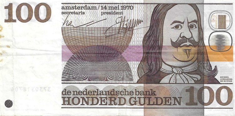 Billetes - Europa - Holanda - 93 - MBC- - 1970 - 100 gulden - Num.ref: 3730318704 - Click en la imagen para cerrar