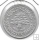 Monedas - Asia - Libano - 17 - 1952 - 50 piastras