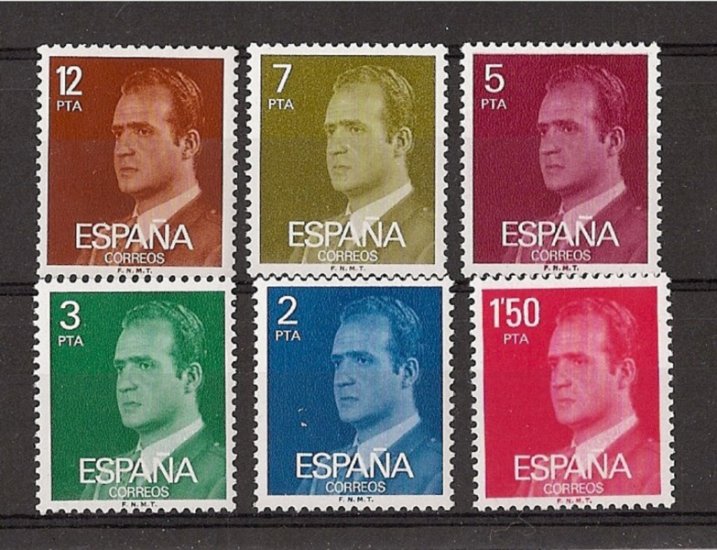 Sellos - Países - España - 2º Cent. (Series Completas) - Juan Carlos I - 1976 - 2344/49 - ** - Click en la imagen para cerrar
