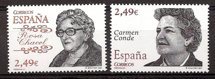 Sellos - Países - España - 2º Cent. (Series Completas) - Juan Carlos I - 2007 - 4339/40 - ** - Click en la imagen para cerrar