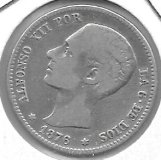 Monedas - EspaÃ±a - Alfonso XII (29-XII-1874/28-XI) - 60 - 1876 - Peseta - Plata