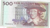 Billetes - Europa - Suecia - 59 - MBC - 1985 - 500 coronas - Num.ref: 7532062512
