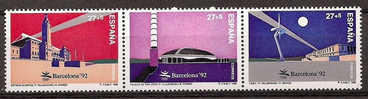 Sellos - Países - España - 2º Cent. (Series Completas) - Juan Carlos I - 1992 - 3215/17 - ** - Click en la imagen para cerrar