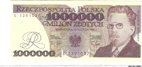 Billetes - Europa - Polonia - 157 - SC - 1991 - 1000000 zlotych - Num.ref: E1291037