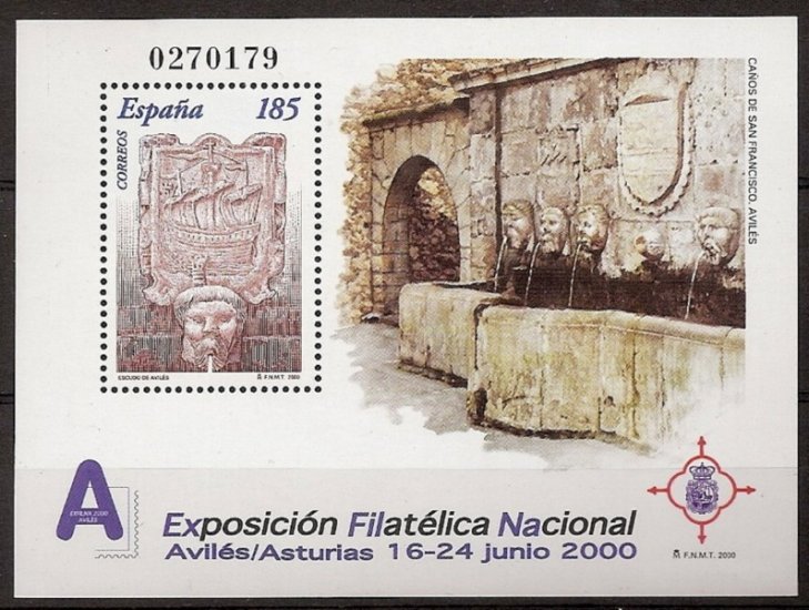 Sellos - Países - España - 2º Cent. (Series Completas) - Juan Carlos I - 2000 - 3716 - ** - Click en la imagen para cerrar