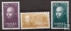 Sellos - PaÃses - España - 2º Cent. (Series Completas) - Estado Español - 1955 - 1166/68 - **