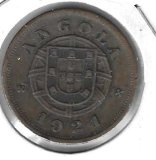 Monedas - Africa - Angola - 62 - 1921 - 5 ctv