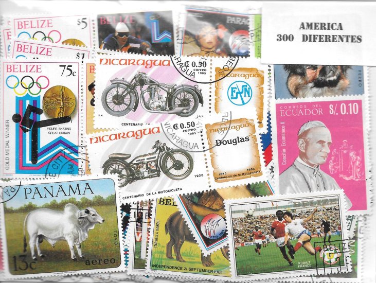 Continentes - America - 300 sellos diferentes - Click en la imagen para cerrar