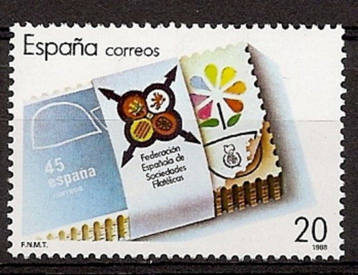 Sellos - Países - España - 2º Cent. (Series Completas) - Juan Carlos I - 1988 - 2962 - ** - Click en la imagen para cerrar