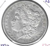 Monedas - America - Estados Unidos - 110 - 1897 - Dolar - Plata