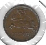 Monedas - Europa - Lituania - 80 - 1936 - 2 senti